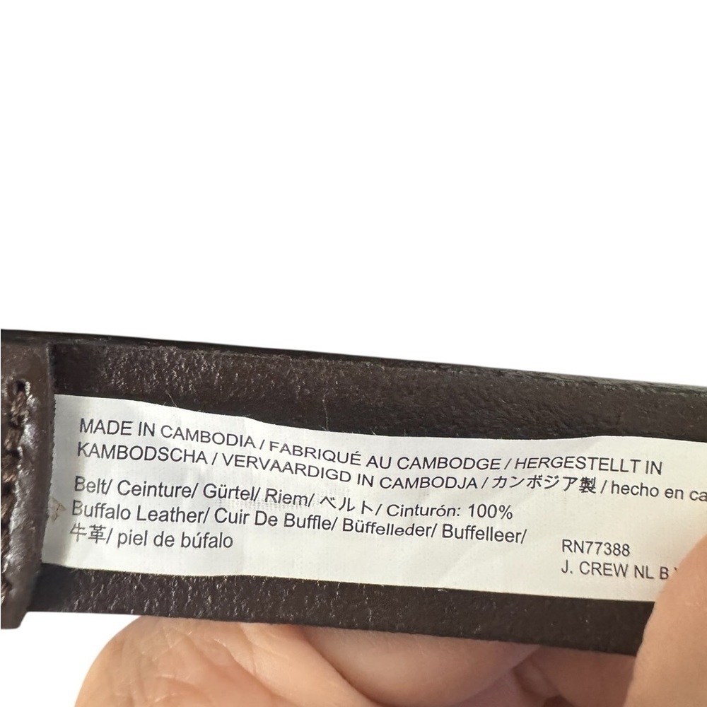 Crewcuts Brown Leather Kids Belt Size Large - Picture 3 of 3